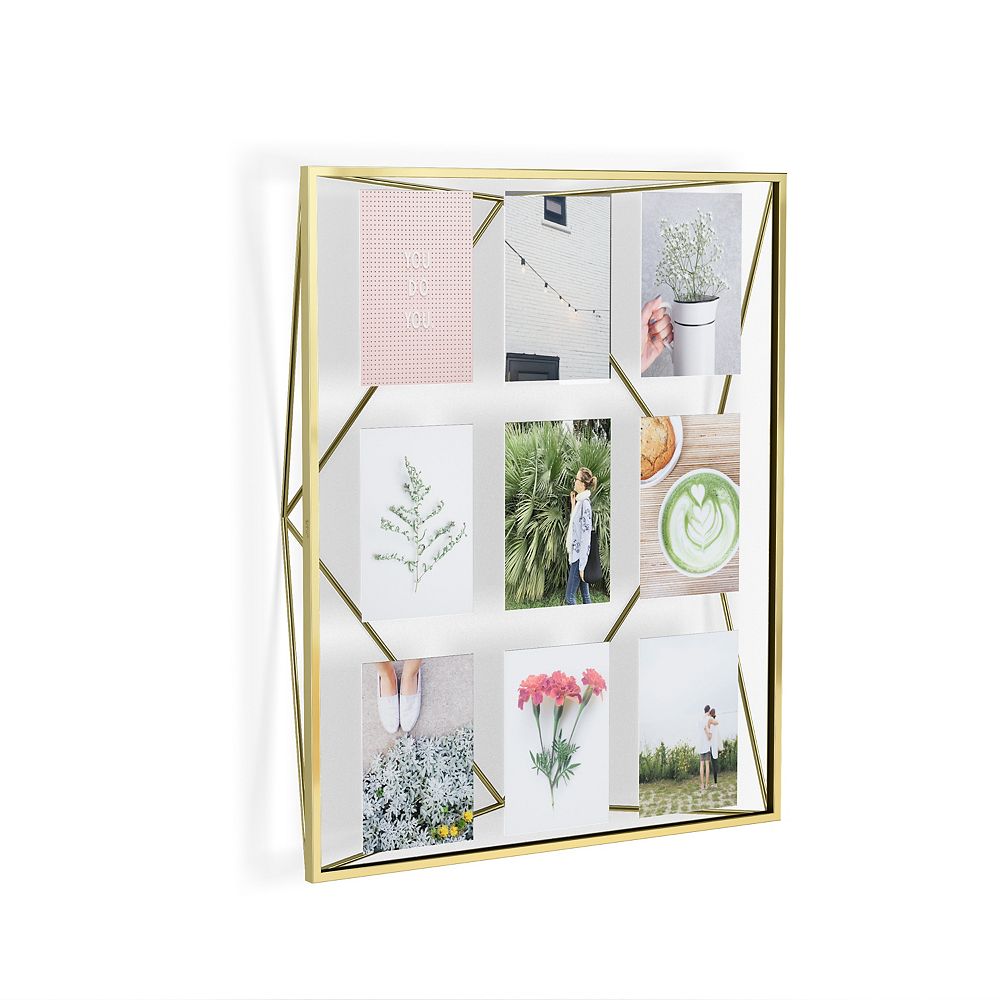Umbra Prisma Gallery Photo Display Gold The Home Depot Canada