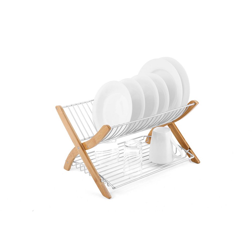 Umbra Stack Dish Rack Natural/Nickel The Home Depot Canada