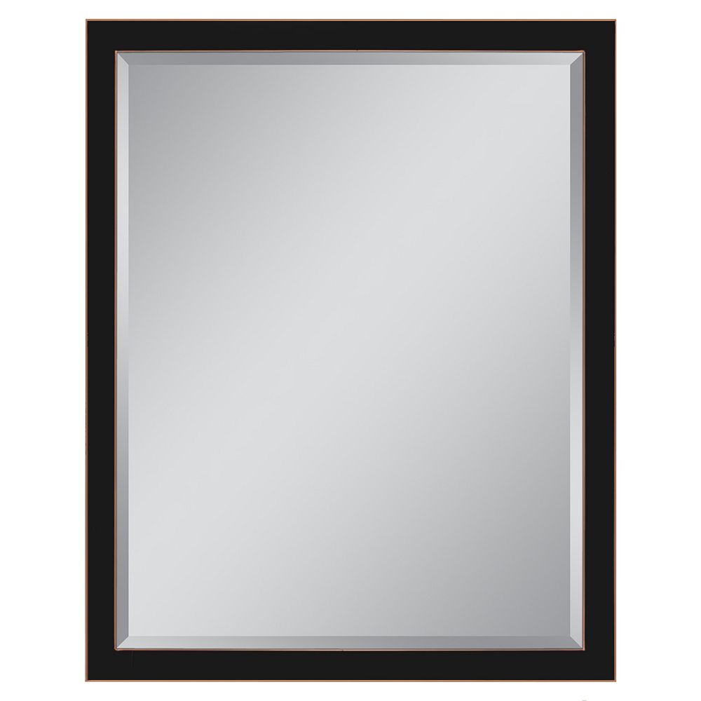 Deco Mirror 30 in. x 40 in. Classic Oil Rub Bronze Wall Mirror The