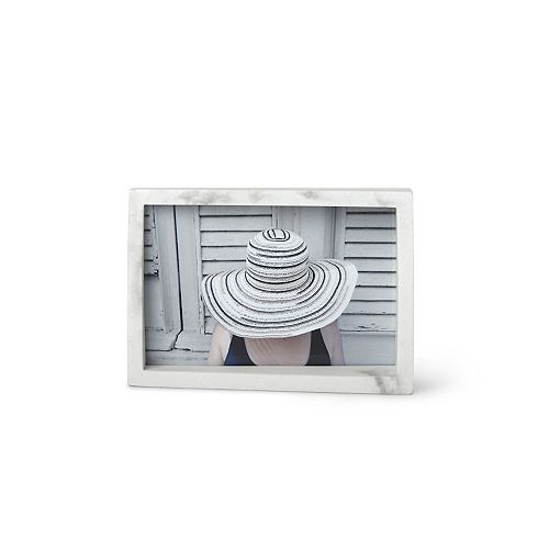 Edge Marble Frame 4X6 White Marble