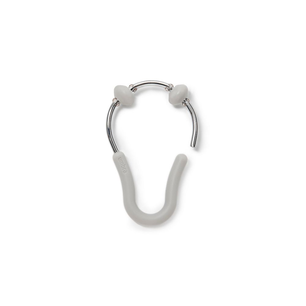 Umbra Flex Shower Rings set of 12 Grey The Home Depot Canada