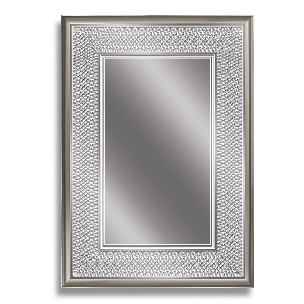 Deco Mirror 24 in. x 34 in. Silver Park Ave Wall Mirror The Home