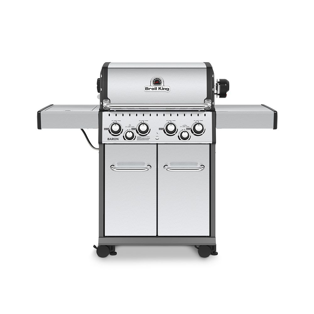 Broil King Baron S490 Pro IR 4 Burner 40,000 BTU Propane Gas Grill With ...