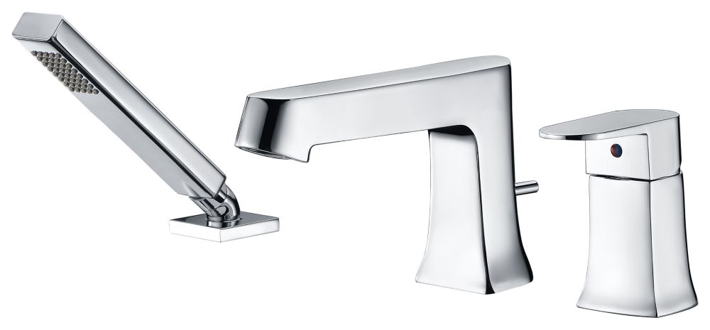 ANZZI Rin Series Single-Handle Deck-Mount Roman Tub Faucet With ...