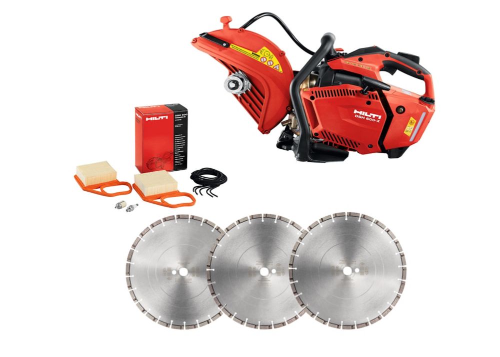 Hilti DSH 600X 12 in. Hand Held Gas Saw with 12 in. Premium Diamond