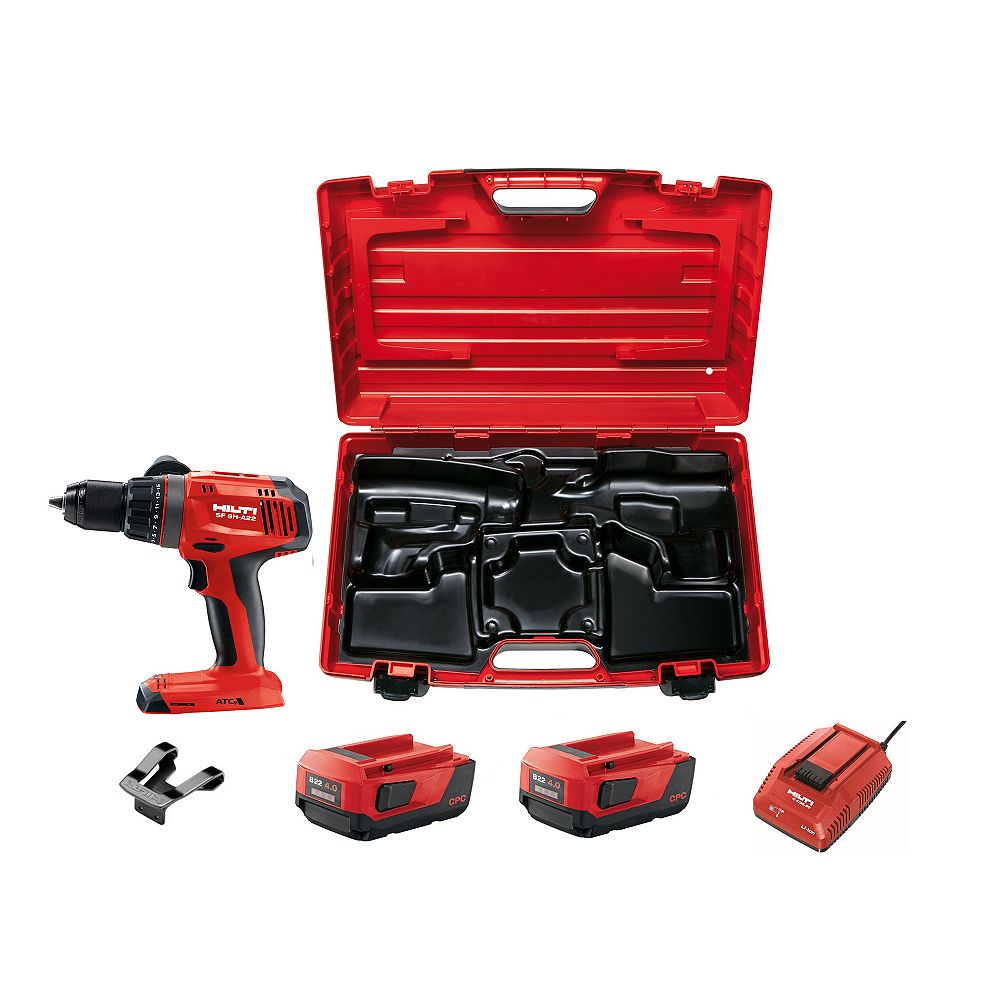 Hilti Visseuse Perceuse A Chocs A Batterie Li Ion 22 V 1 2 Po Sf 6h Avec Coffret De Travai Home Depot Canada