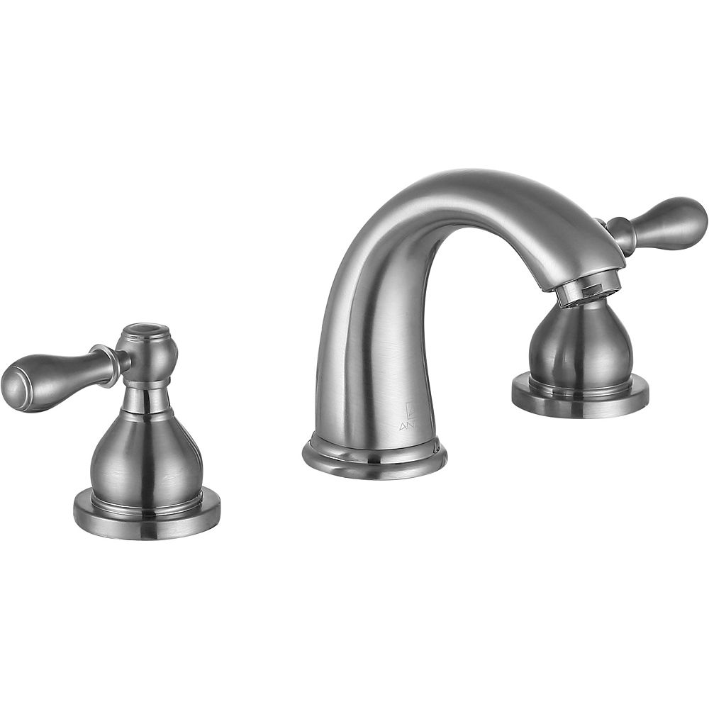 ANZZI Raider 8inch Widespread 2Handle Bathroom Faucet in Brushed