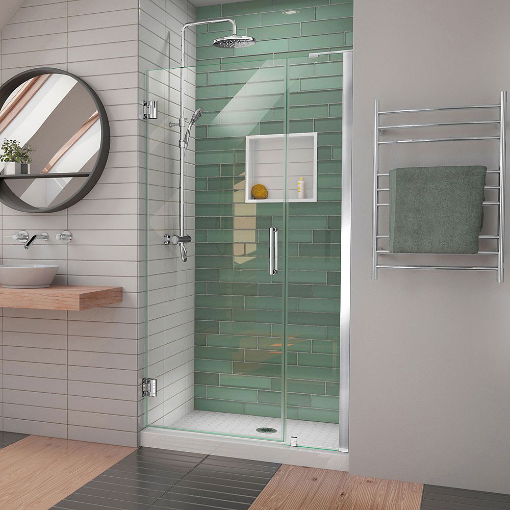 DreamLine Unidoor-LS 38-39 inch W x 72 inch H Frameless Hinged Shower