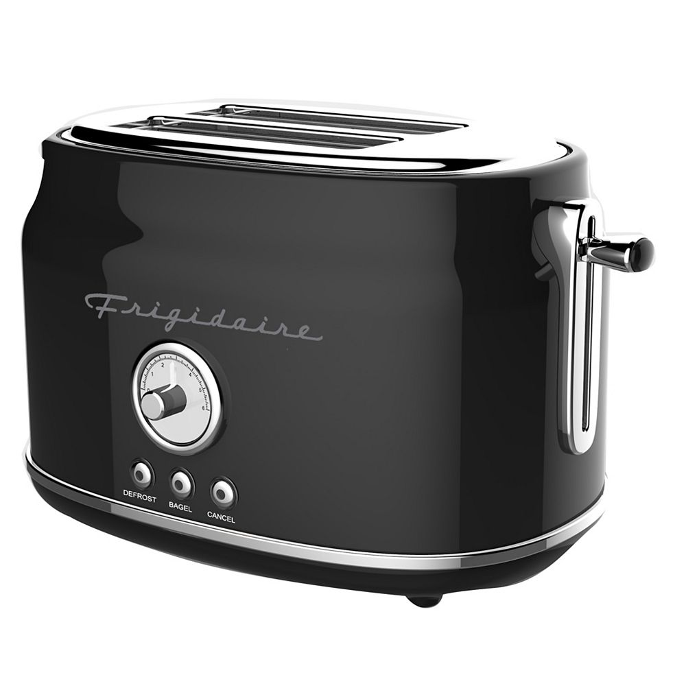 Frigidaire 2 Slice Retro Toaster Black The Home Depot Canada