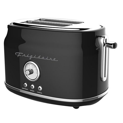 2 Slice Retro Toaster - Black