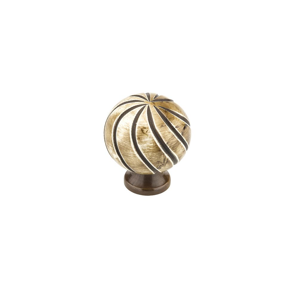 Richelieu Vegas Collection 1 3 8 Inch 35 Mm Almond Chocolate Eclectic Cabinet Knob The Home Depot Canada