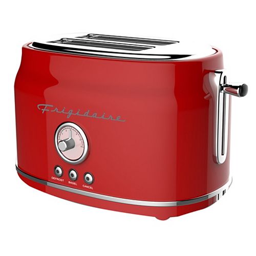 2 Slice Retro Toaster - Red