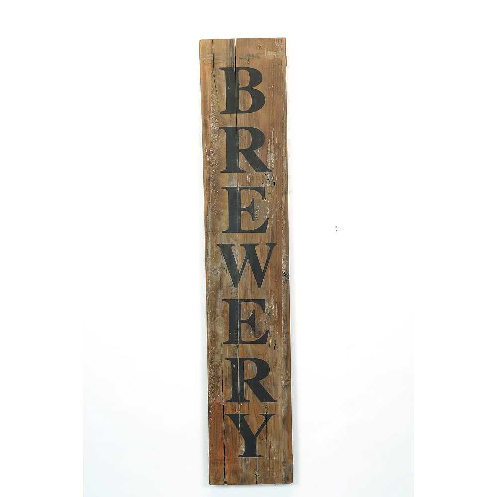 Wicker Bay Rustic Wood Brewery Sign | The Home Depot Canada