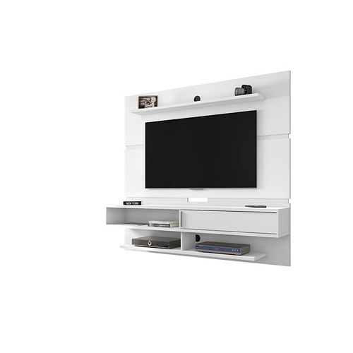 Astor 70.86 Floating Entertainment Center in White