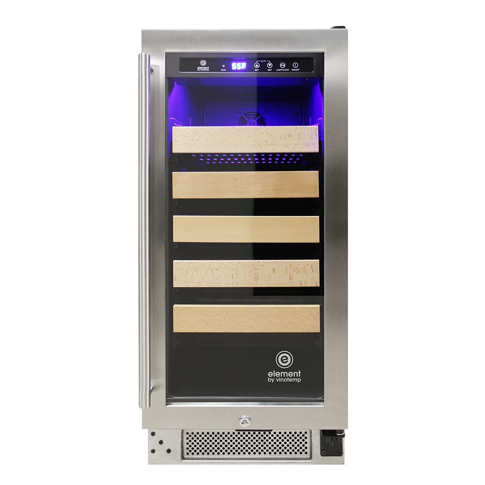 Vinotemp 15 in. 25 Bottle SingleZone Wine Cooler The Home Depot Canada