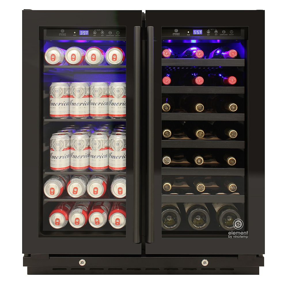 Vinotemp 29.5 in. W Wine and Beverage Cooler The Home Depot Canada