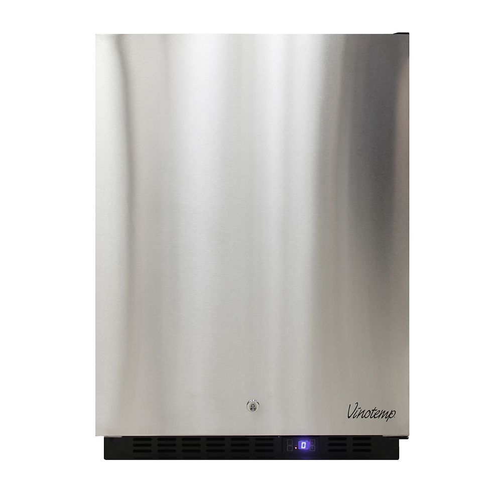 Vinotemp 4.7 cu. ft. Upright Outdoor Freezer in Stainless ...