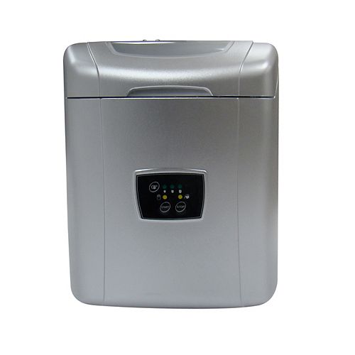 26 lb. Portable Ice Maker in Silver