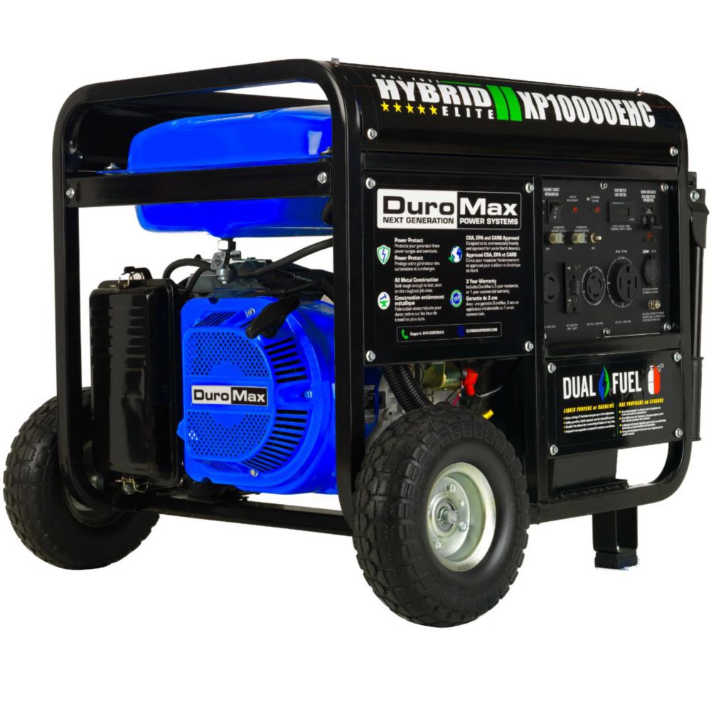8,000 Watt Electric Start Dual Fuel 