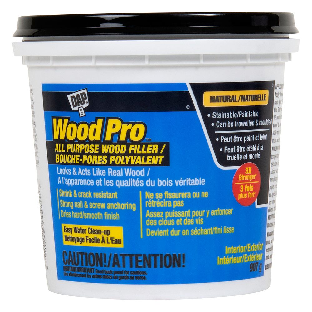 DAP WOODPRO All Purpose Latex Wood Filler 907G Natural | The Home Depot ...