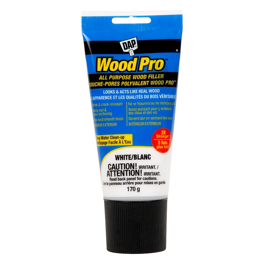 DAP WOODPRO All Purpose Latex Wood Filler 170G White The Home Depot Canada