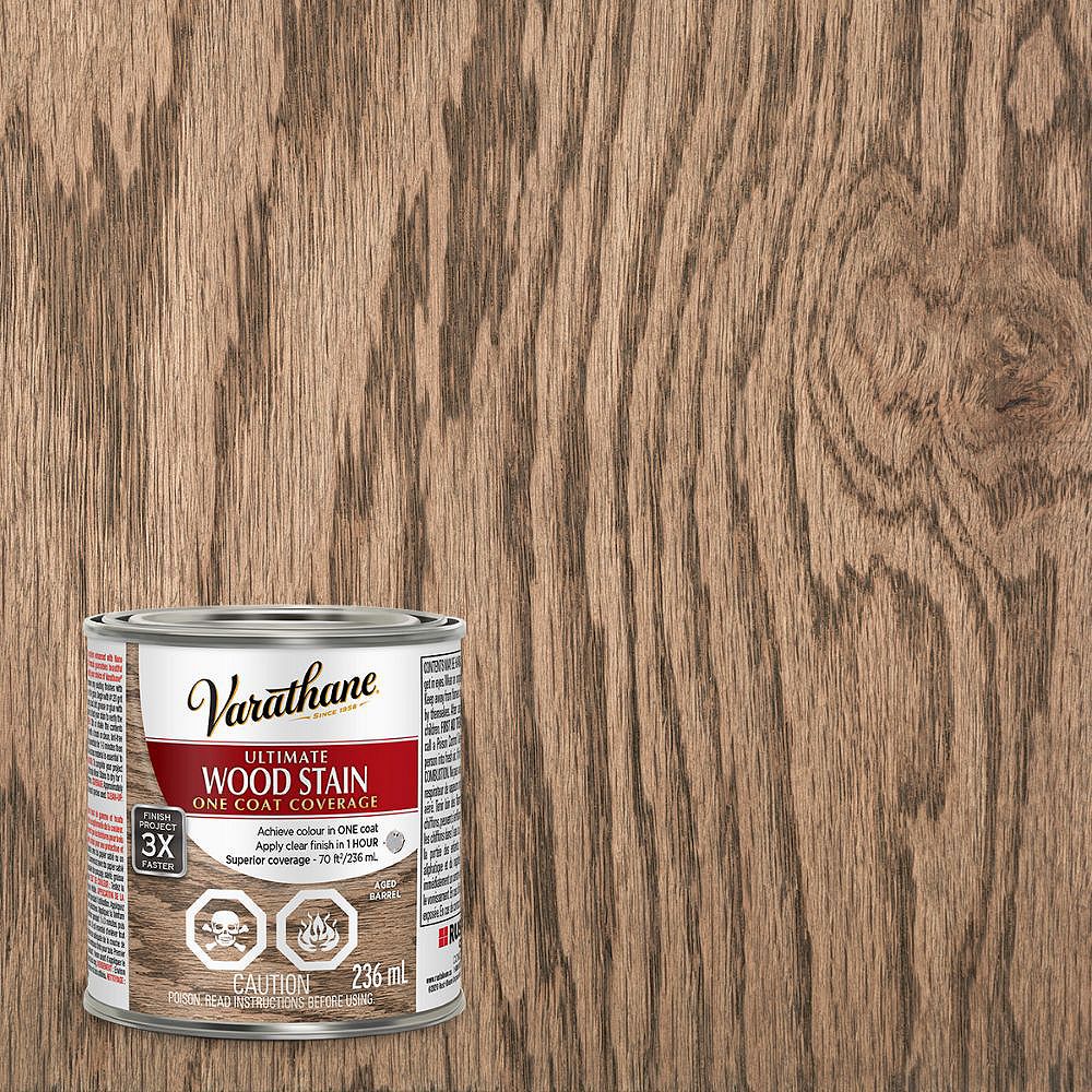 Varathane Ultimate OilBased Intertior Wood Stain in Aged Barrel, 236