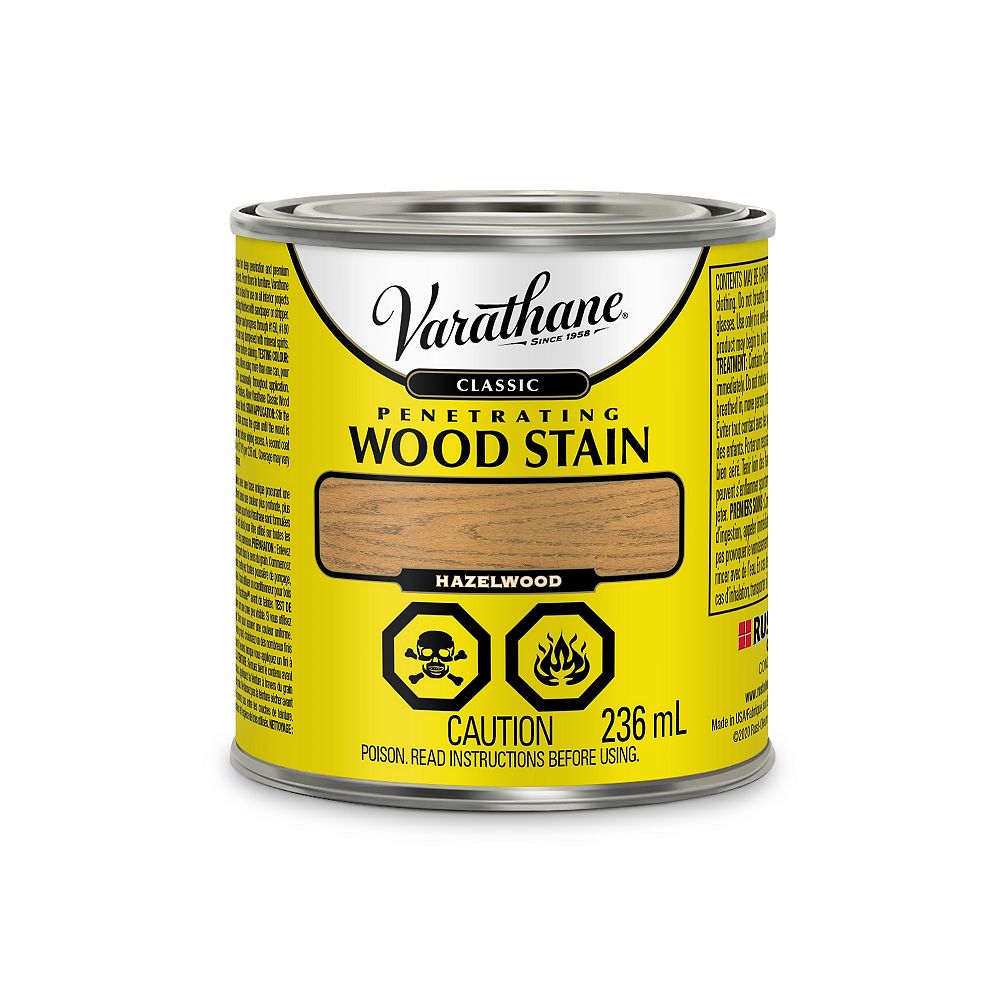 Varathane Classic Penetrating Oil Based Wood Stain In Hazelwood 236ml The Home Depot Canada