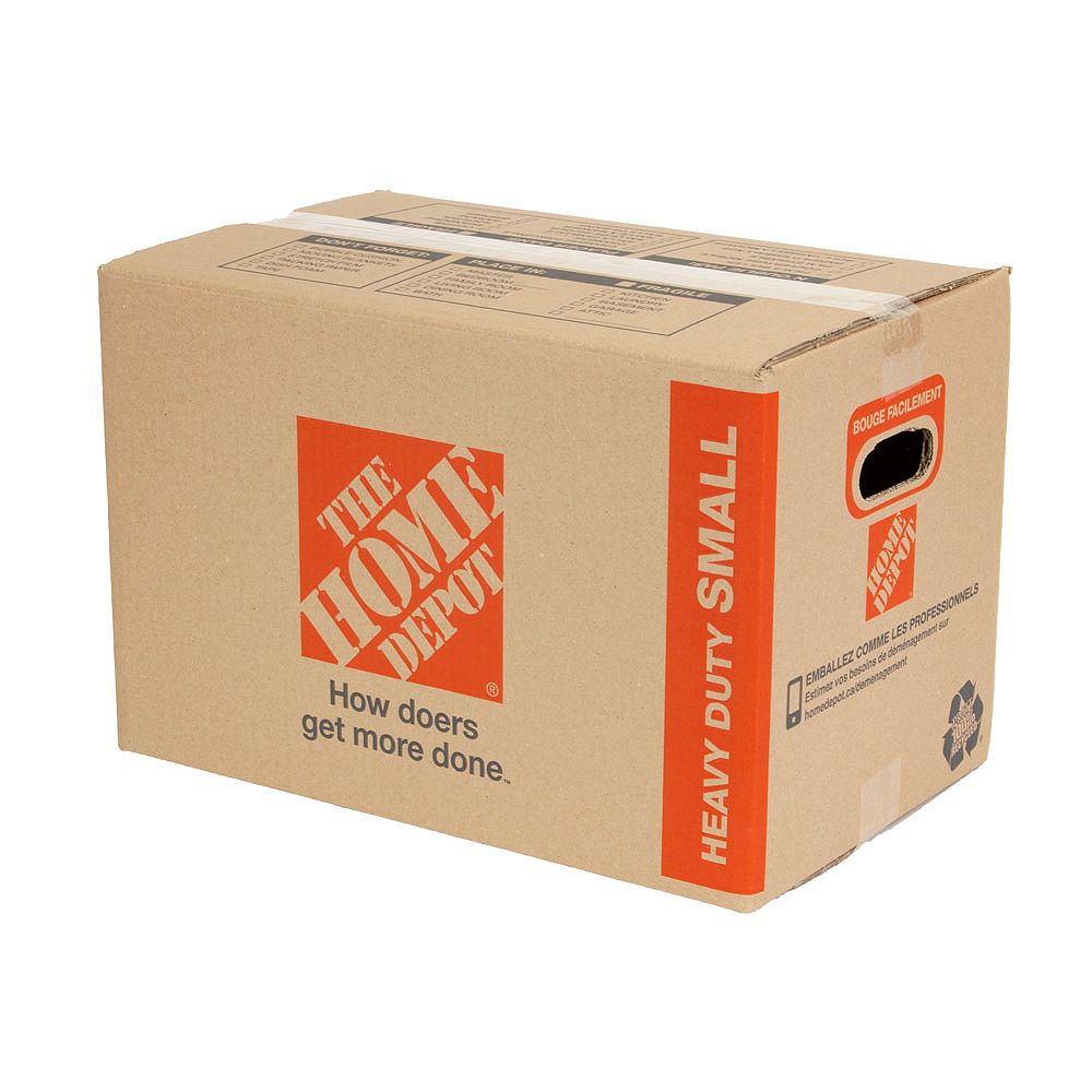 The Home Depot Heavy Duty Small Moving Box 18 Inch L X 11 Inch W X 12 Inch D The Home Depot Canada