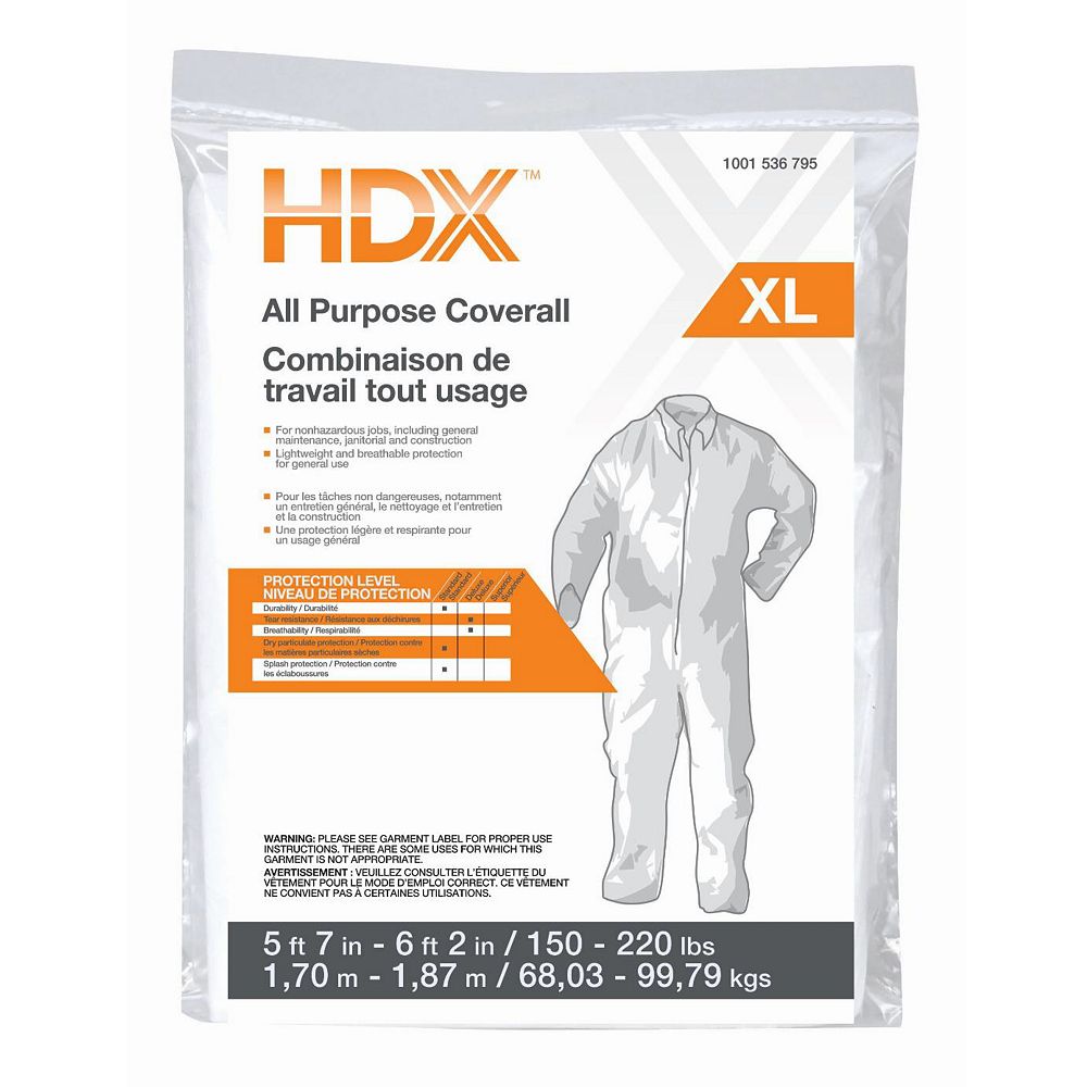 HDX All Purpose Coverall XL The Home Depot Canada