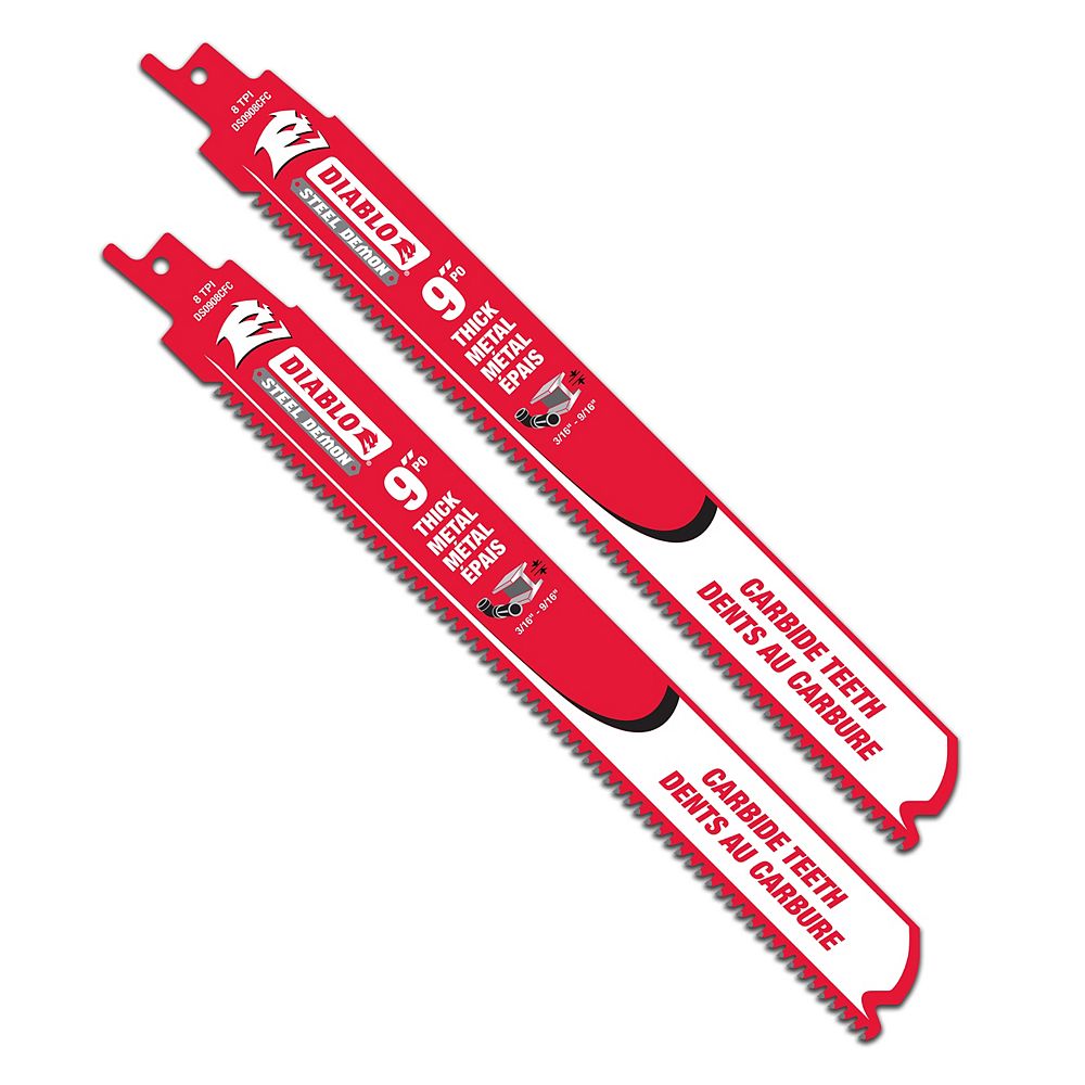 Diablo Steel Demon 9Inch 8 TPI Carbide Tipped Reciprocating Saw Blade