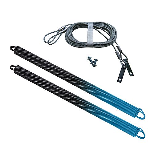 IDEAL 2-Pack of 90 lbs (Light Blue) Garage Door Extension Spring, w/ Safety Cables