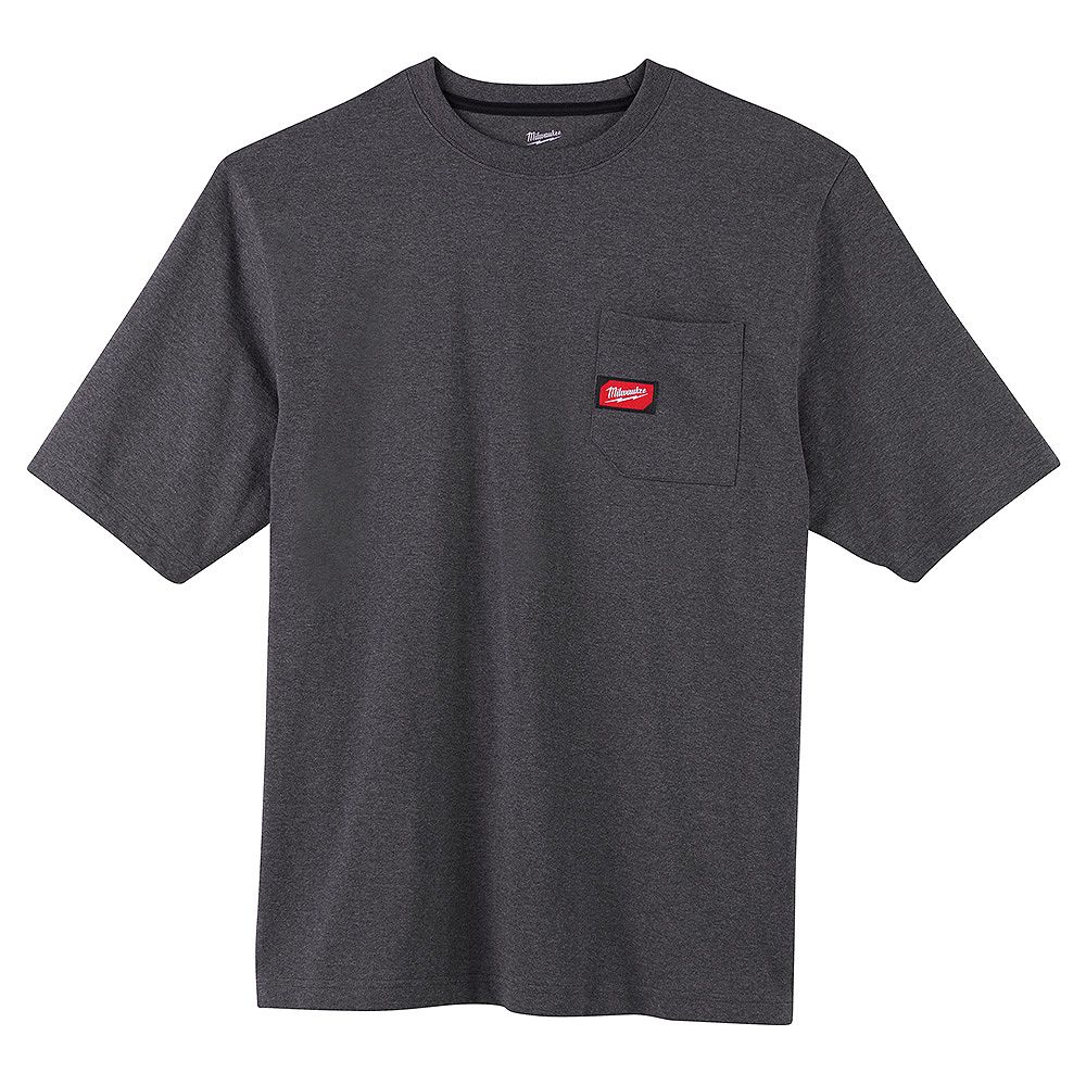 Milwaukee Tool Men's Medium Gray Heavy Duty Cotton/Polyester Short ...