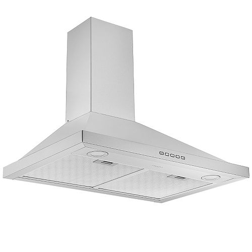 Venmar Jazz 30 Inch 450 Cfm Chimney Style Range Hood In Stainless