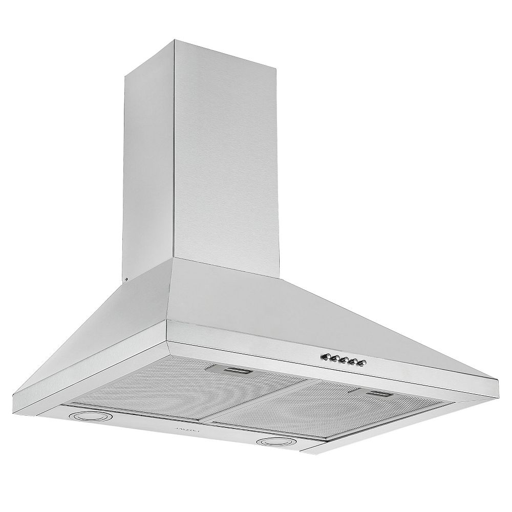 Ancona 24 in. 440 CFM Convertible Wall Mount Pyramid Range Hood in Stainless Steel