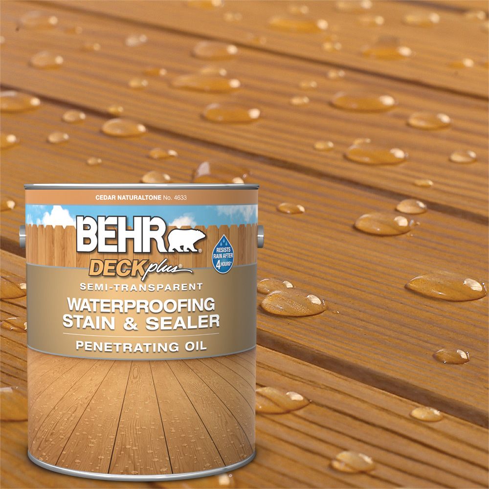 Behr Natural Deck Stain Boot Hill Grey Tugboat Wood Chip Chestnut   P 1001537604 