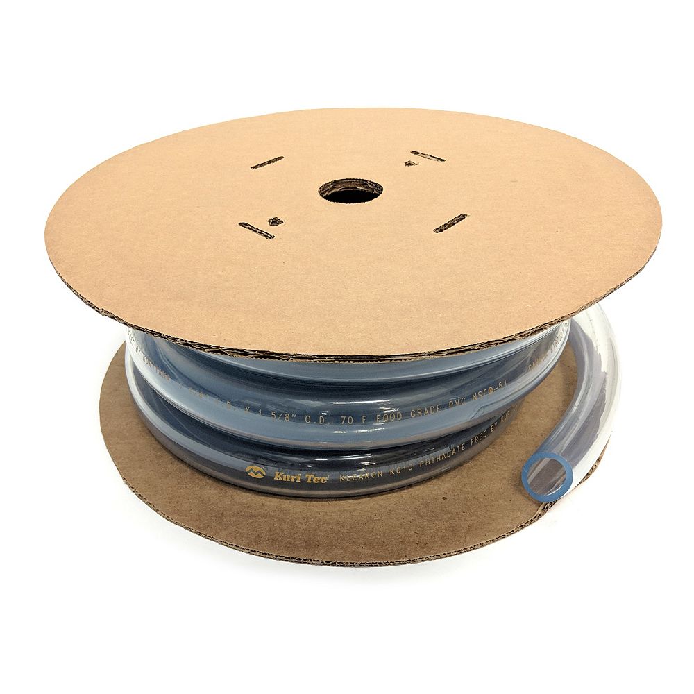 CANADA TUBING Clear Vinyl Tubing, 1" inside diameter x 1 1/4" outsdie