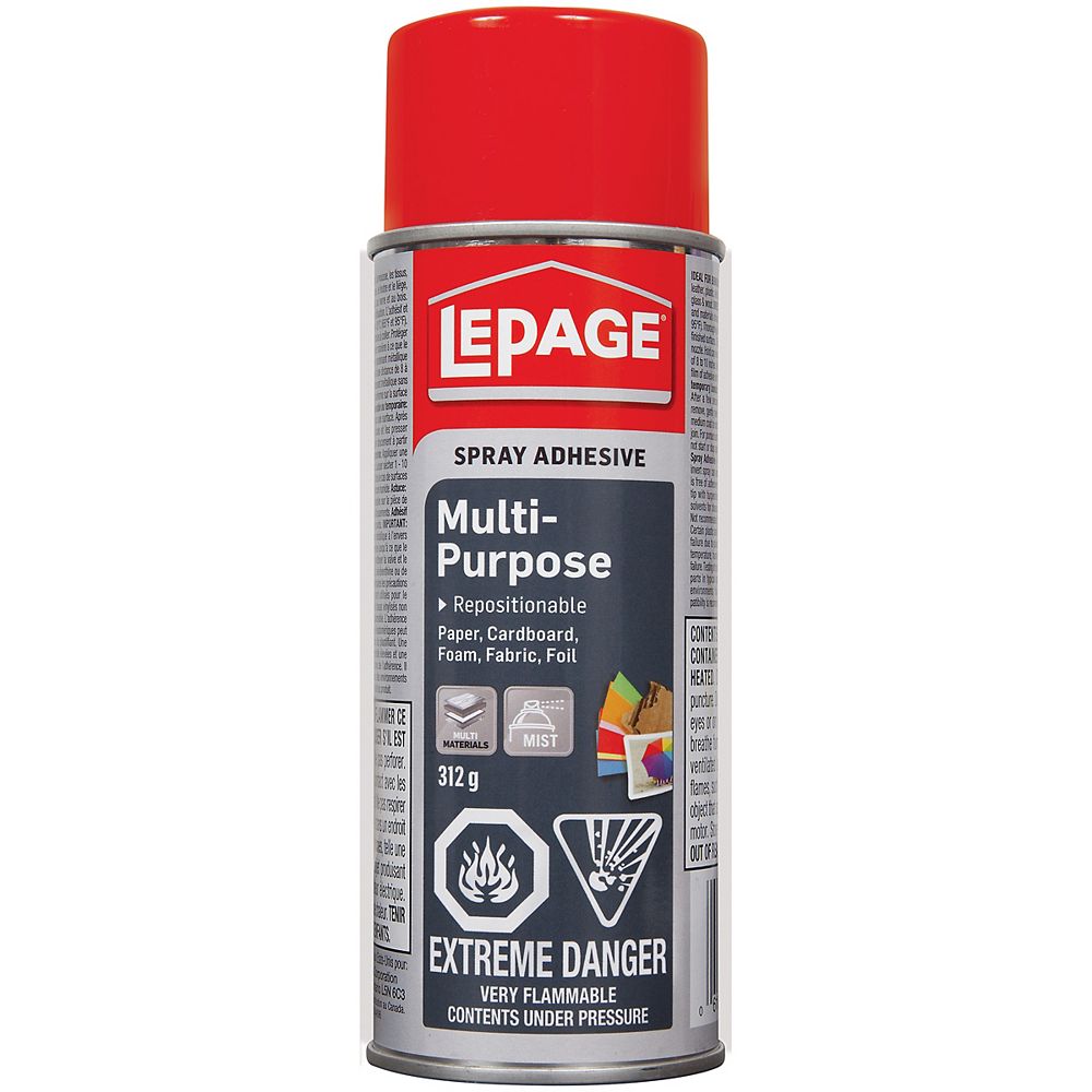 LePage Multi-Purpose Spray Adhesive 312g | The Home Depot Canada