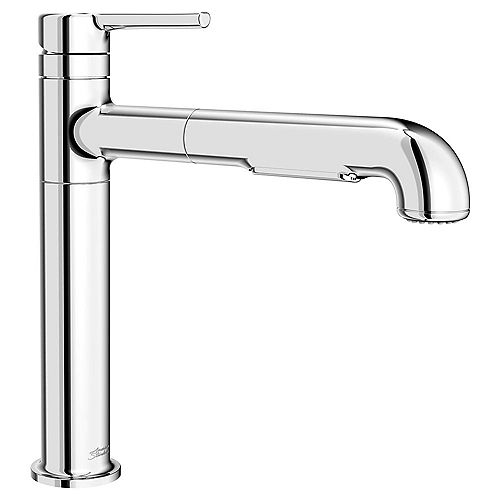 Studio S Single-Handle Pull-Out Sprayer Kitchen Faucet with Dual Spray in Polished Chrome