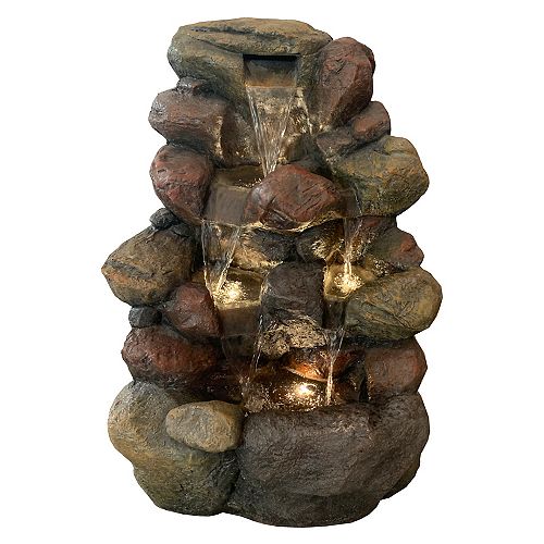 Angelo Décor 22 5 Inch River Rock Fountain Includes Energy Efficient Pump And Led Accent The Home Depot Canada - Outdoor Fountains Home Depot Canada Angelo Décor 22 5 Inch River Rock Fountain Includes Energy Efficient Pump And Led Accent The Home Depot Canada - Outdoor Fountains Home Depot Canada