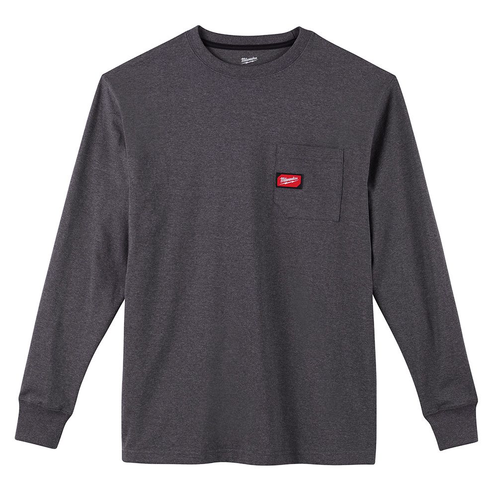 Milwaukee Tool Men's 2X-Large Gray Heavy Duty Cotton/Polyester Long ...