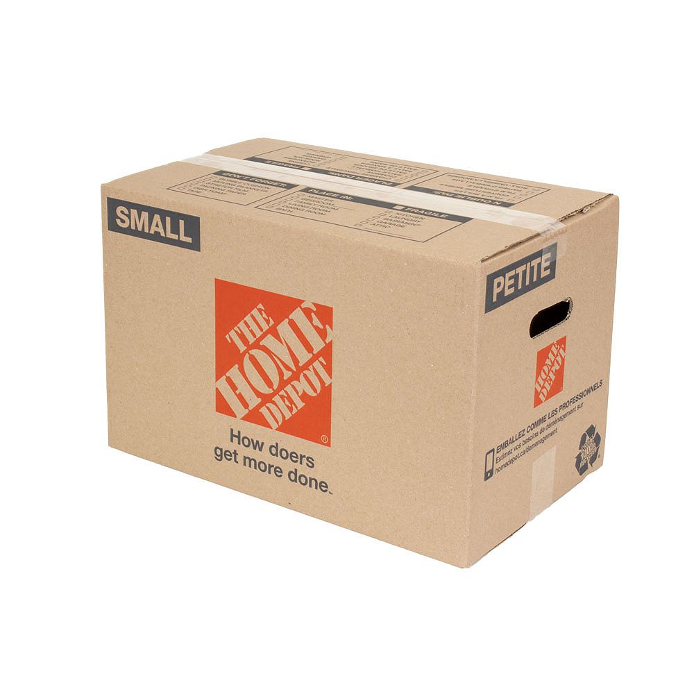 The Home Depot 18-inch L x 11-inch W x 12-inch D Small Moving Box | The