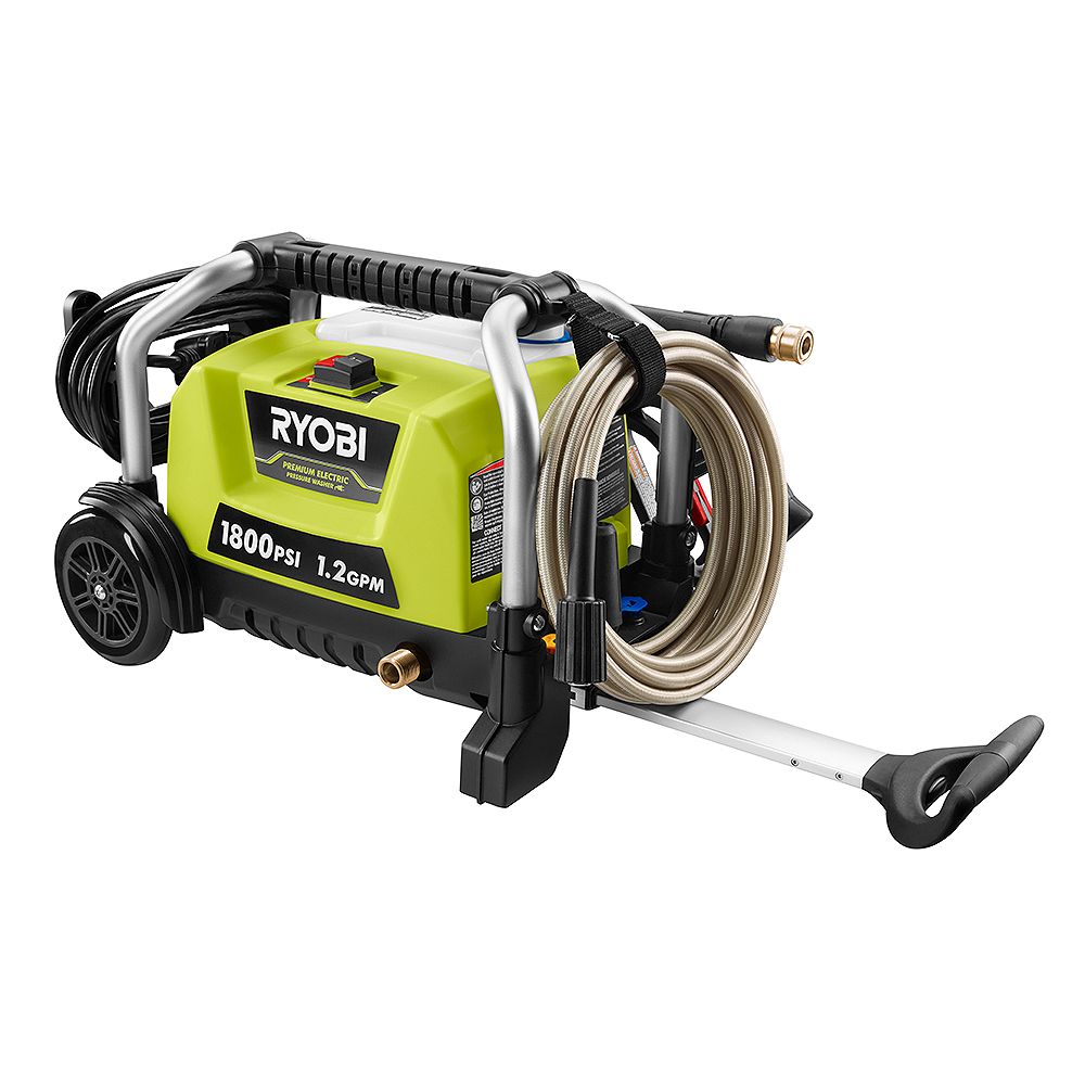 RYOBI 1,800 PSI 1.2 GPM Wheeled Electric Pressure Washer The Home