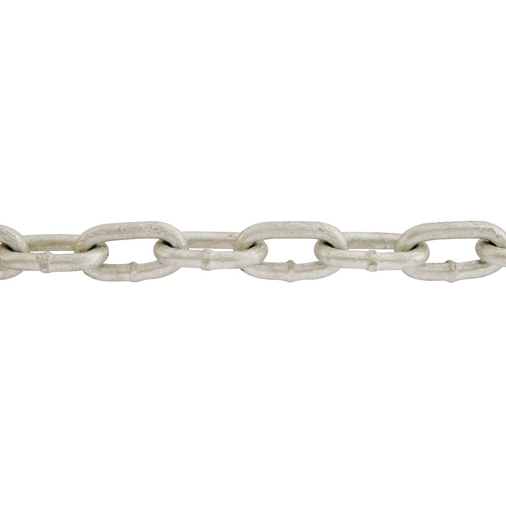 Everbilt 1/4 inch x 5 ft. Galvanized Grade 30 Proof Coil Chain The