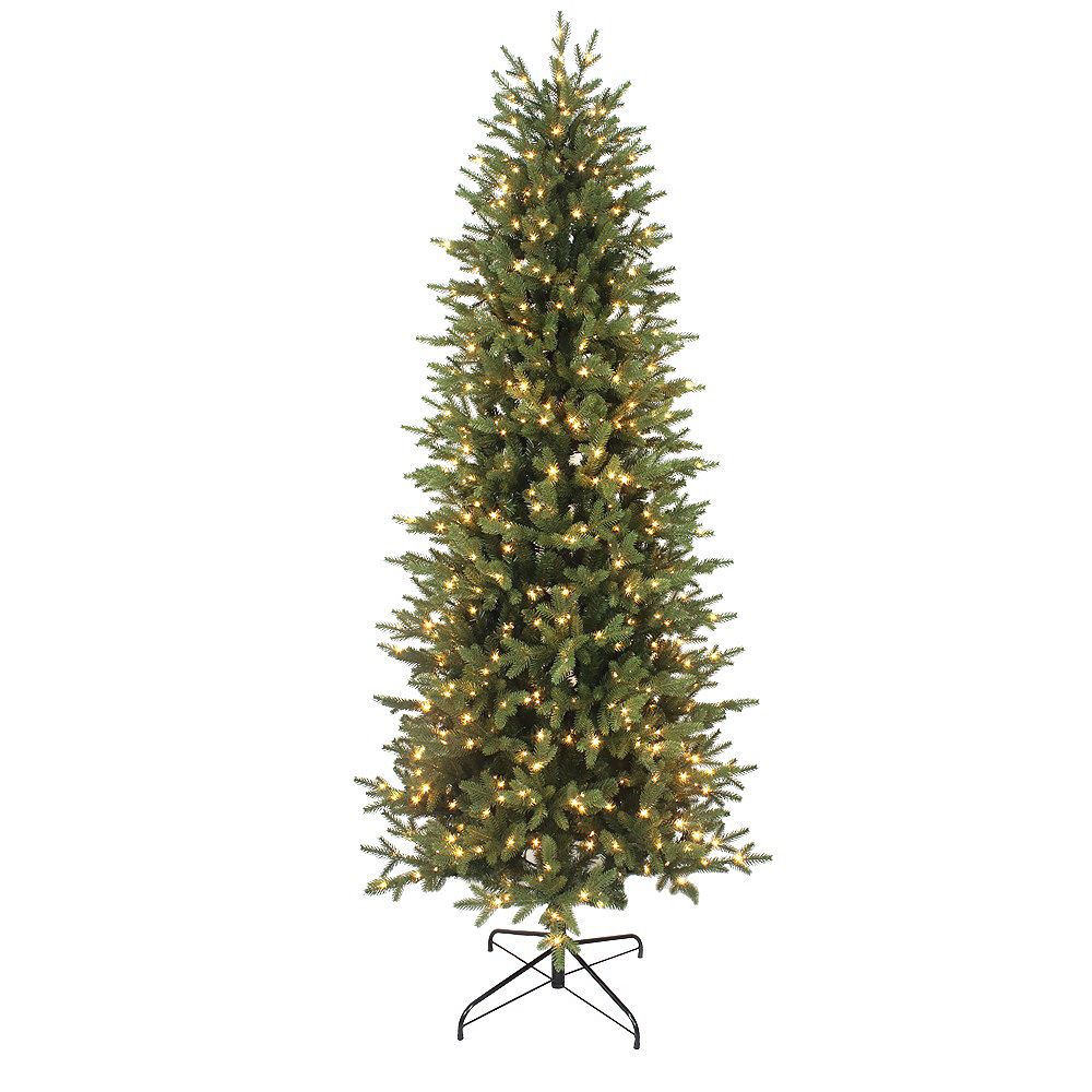 Home Accents Holiday 7.5 ft. Jackson Noble Fir Slim LED Pre-Lit 7.5 Jackson Noble Fir Pre Lit Christmas Tree