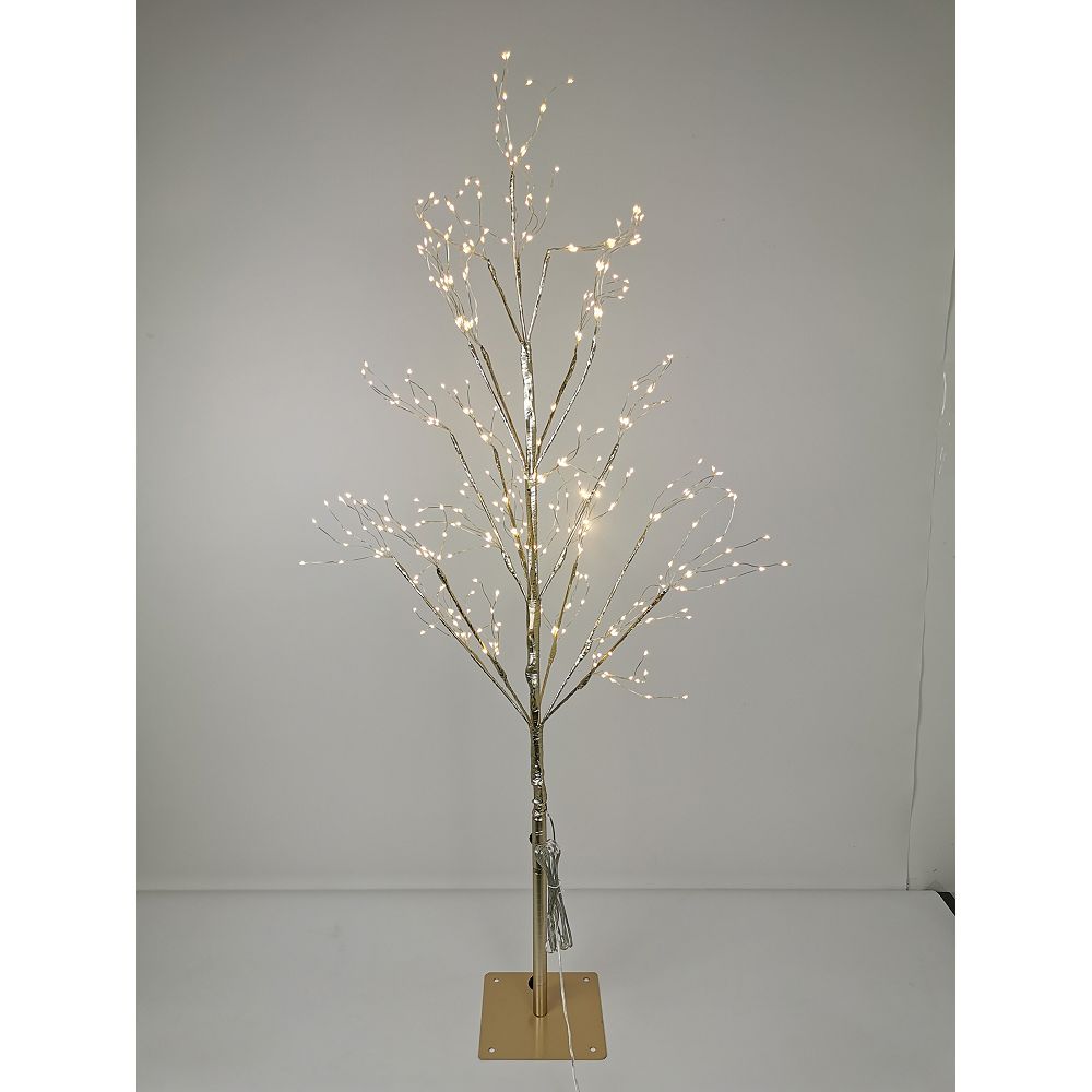 Home Accents Holiday 3.5 ft. 390Light Warm White LED PreLit Gold