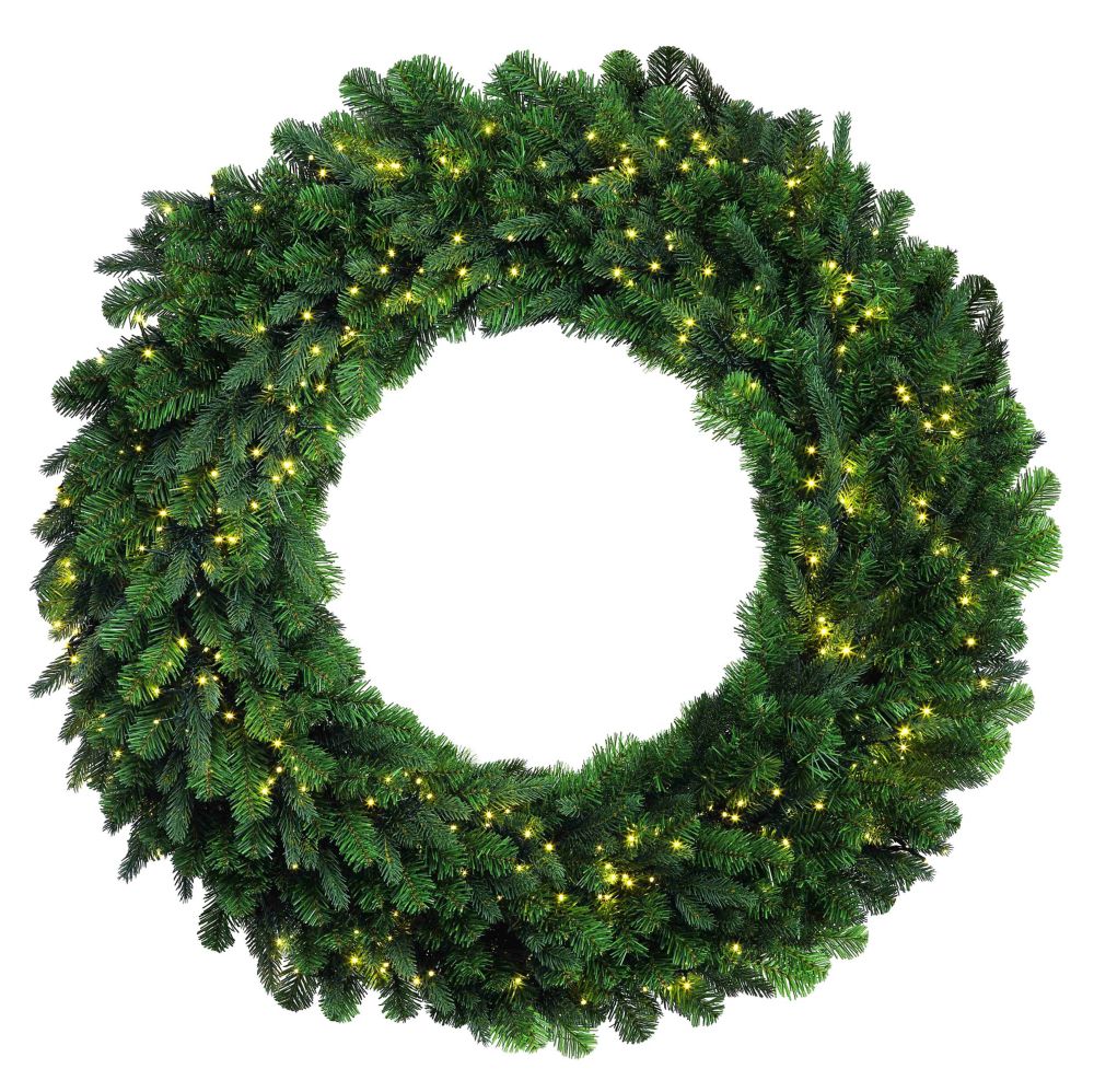 Home Accents Holiday 36-inch LED Pre-Lit Wreath | The Home Depot Canada