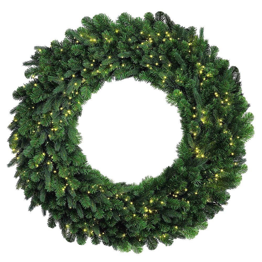 Home Accents Holiday 36inch LED PreLit Wreath The Home Depot Canada