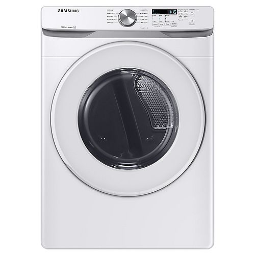 7.5 cu. ft. Electric Dryer with Sensor Dry in White