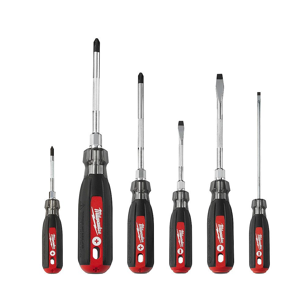 Milwaukee Tool Screwdriver Cushion Grip Set (6Piece) The Home Depot