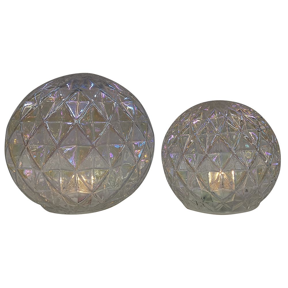 Home Accents Holiday 2Piece LED Glass Spheres The Home Depot Canada